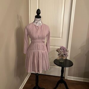 Free People Dusty Pink Long Sleeve Dress